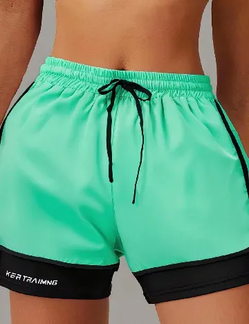 Pantaloni scurti SHEIN, verde