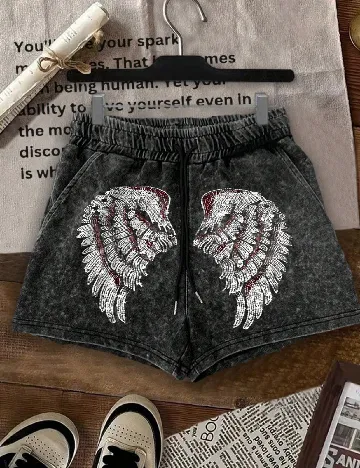 Pantaloni scurti SHEIN, gri