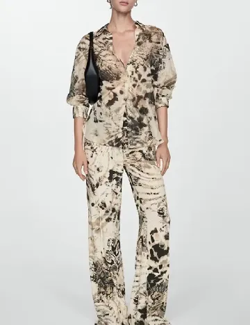 Camasa Oversize Mango, maro