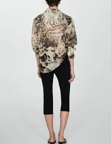 Camasa Oversize Mango, maro