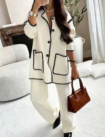 Cardigan SHEIN, alb