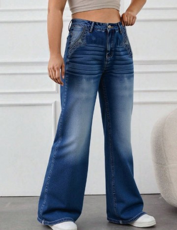 Blugi SHEIN CURVE, albastru