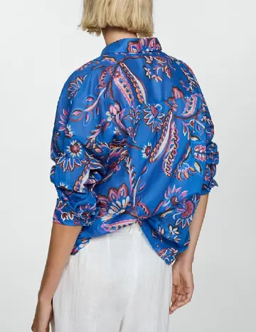 Camasa Oversize Mango, albastru