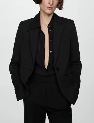 Pantaloni Mango, negru