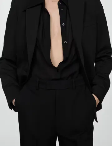 Pantaloni Mango, negru