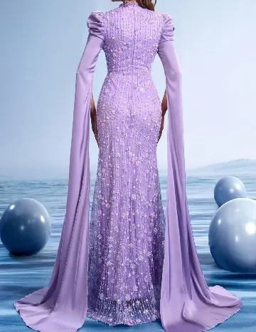 Rochie lunga Giforu, violet