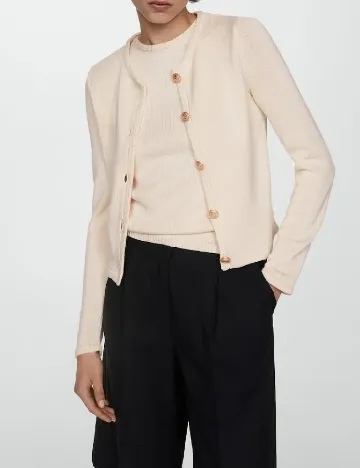 Cardigan Mango, crem