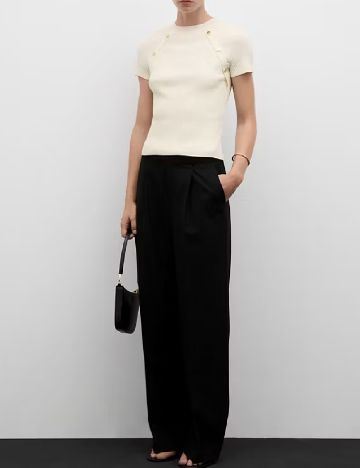 Bluza Mango, ecru