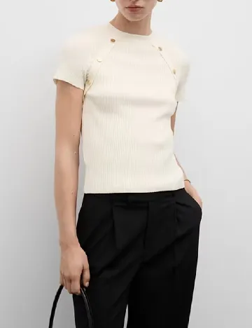 Bluza Mango, ecru