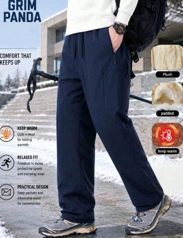 Pantaloni SHEIN, bleumarin