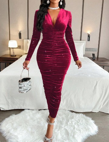 Rochie lunga SHEIN, roz