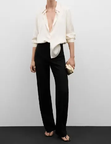 Pantaloni Mango, negru