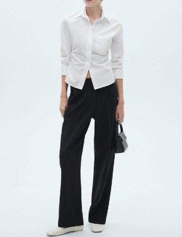 Pantaloni Mango, negru