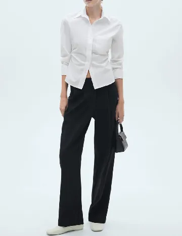 Pantaloni Mango, negru
