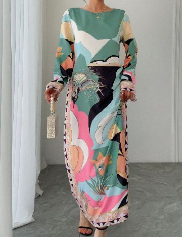 Rochie lunga SHEIN, mix culori