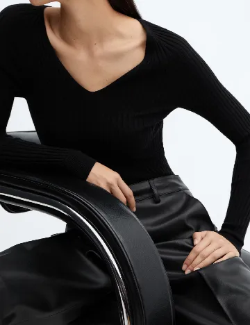 Bluza Mango, negru