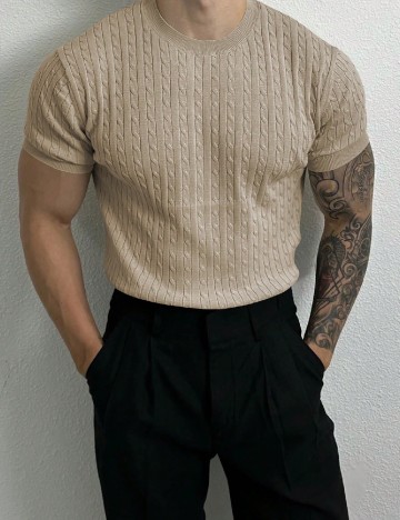 Tricou SHEIN, maro deschis