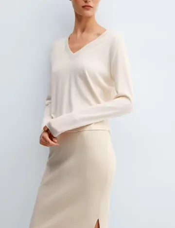 Bluza Mango, crem