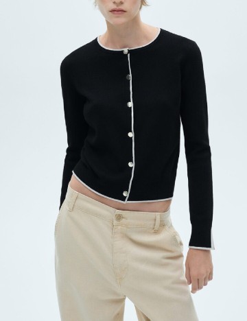 Cardigan Mango, negru