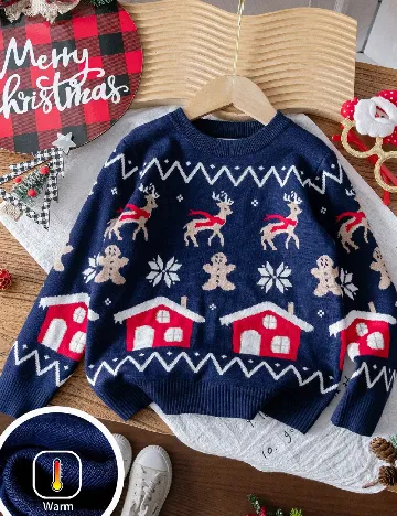 Bluza Shein Kids, bleumarin