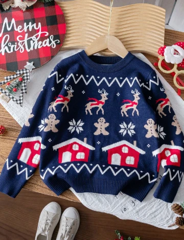Bluza Shein Kids, bleumarin