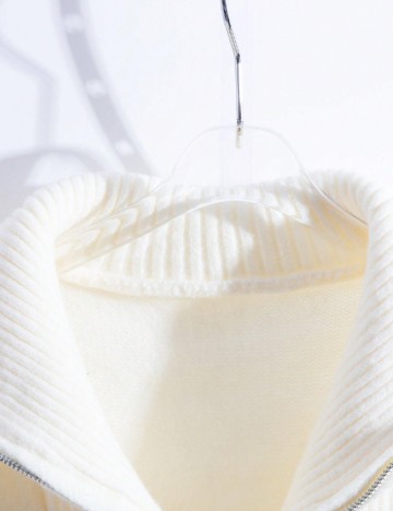 Pulover SHEIN CURVE, ecru