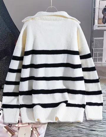Pulover SHEIN CURVE, ecru
