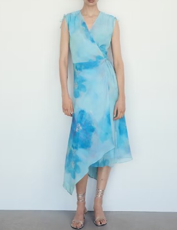Rochie medie Mango, albastru