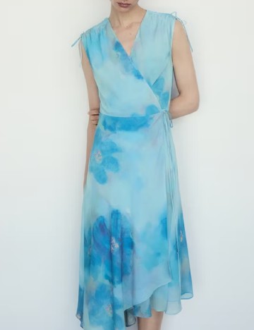 Rochie medie Mango, albastru