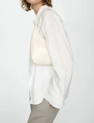 Camasa Oversize Mango, alb