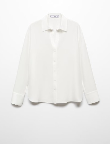 Camasa Oversize Mango, alb