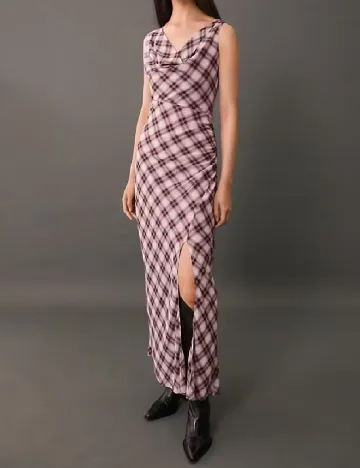Rochie lunga Mango, mix culori