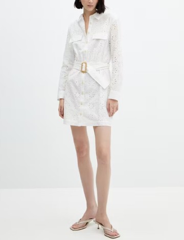 Rochie scurta Mango, alb