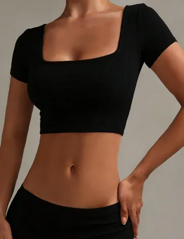 Top SHEIN, negru