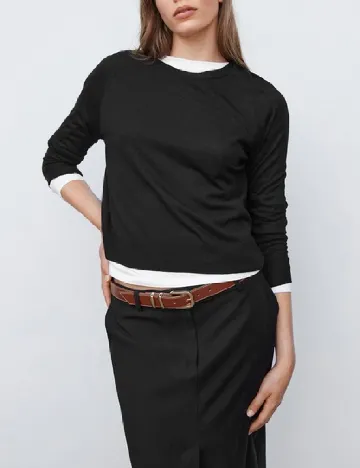 Bluza Mango, negru