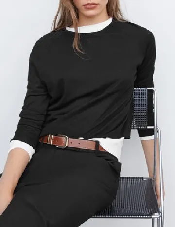Bluza Mango, negru