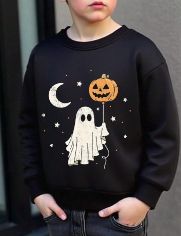 Bluza Shein Kids, negru
