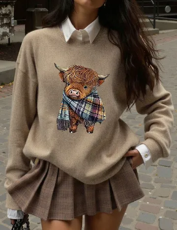 Bluza SHEIN, maro