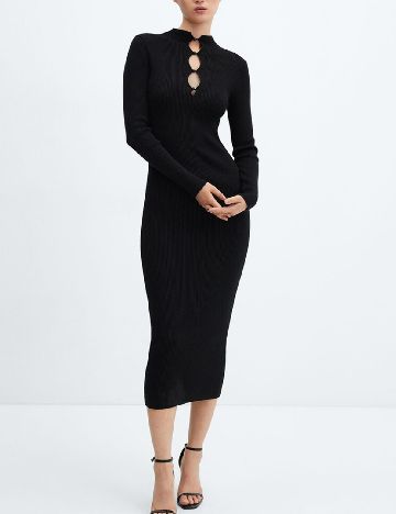 Rochie medie Mango, negru