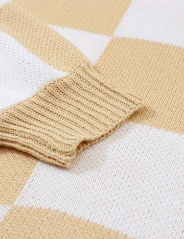 Pulover SHEIN CURVE, crem/alb