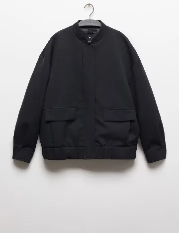 Jacheta Oversize Mango, negru