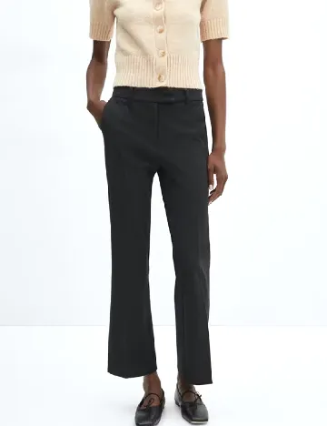 Pantaloni Mango, negru
