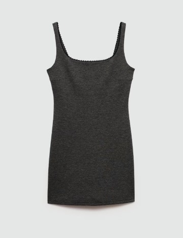Rochie scurta Mango, gri