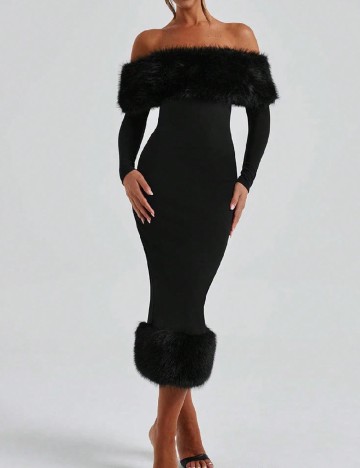 Rochie medie SHEIN, negru