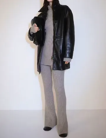 Pantaloni Mango, gri