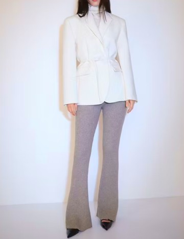 Pantaloni Mango, gri
