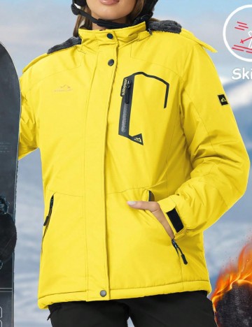Geaca de ski SHEIN, galben