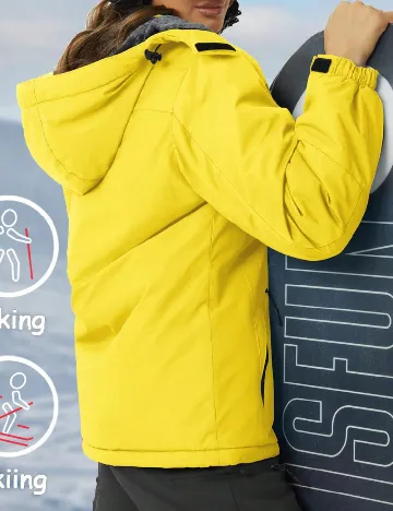 Geaca de ski SHEIN, galben