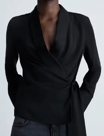 Bluza Mango, negru