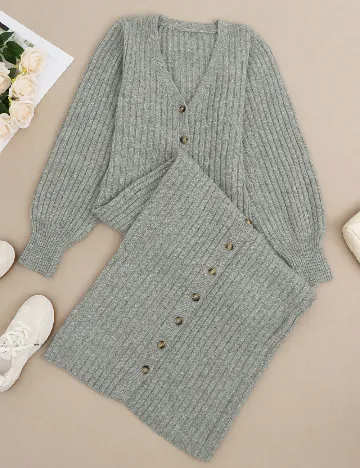 Cardigan SHEIN, gri